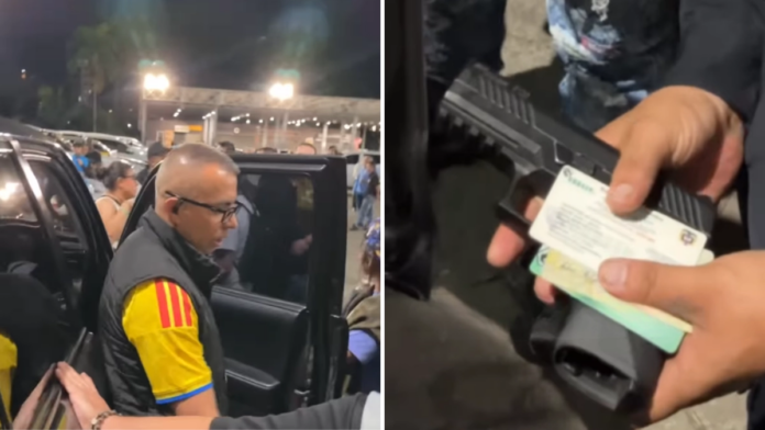 escolta-de-un-miembro-de-la-campana-de-abelardo-de-la-espriella-en-medellin-portaba-un-arma-sin-permisos-durante-los-escrutinios-en-plaza-mayor