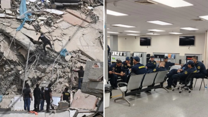 tras-cinco-horas-retenidos,-el-gobierno-de-venezuela-autorizo-el-ingreso-de-los-bomberos-de-medellin-para-apoyar-en-la-emergencia-tras-los-terremotos.