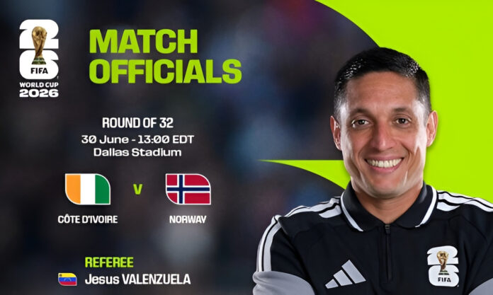 tercer-partido-para-jesus-valenzuela-en-el-mundial-2026:-dirigira-a-costa-de-marfil-y-noruega