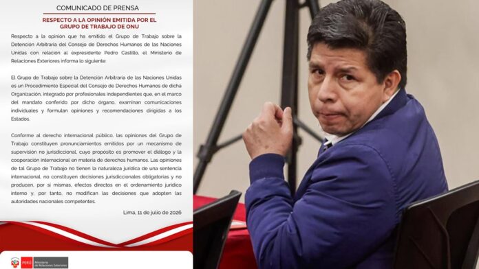 cancilleria-sobre-opinion-de-grupo-de-la-onu-respecto-a-pedro-castillo:-“no-constituye-una-decision-jurisdiccional-obligatoria”