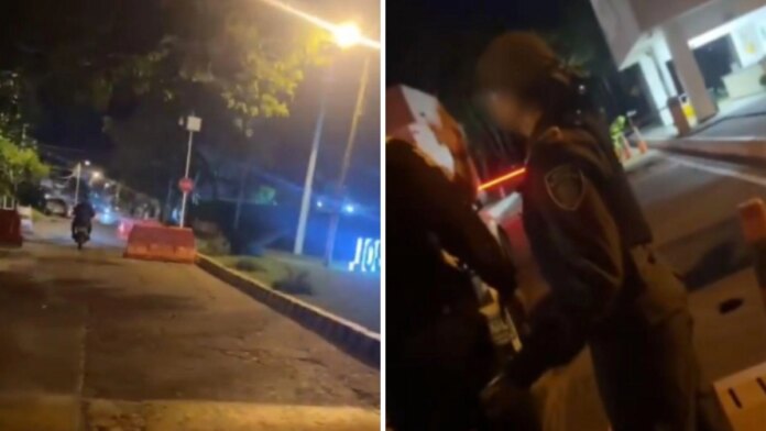 la-rina-callejera-grabada-en-video-entre-un-policia-y-una-escolta-que-altero-la-tranquilidad-en-san-pedro,-valle:-autoridades-mediaron-en-la-situacion
