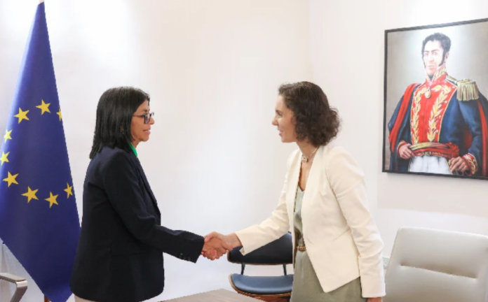 delcy-rodriguez-y-comisaria-de-la-union-europea-se-reunen-para-coordinar-la-reconstruccion