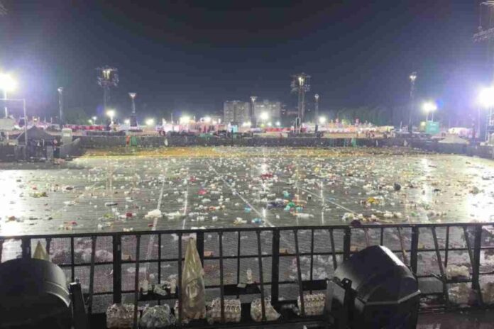 evacuaron-concierto-de-bad-bunny-en-milan-por-fuerte-temporal-con-granizo-y-no-se-reprogramara
