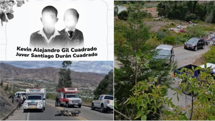 tragedia-en-boyaca:-el-conmovedor-recibimiento-de-los-feretros-de-los-dos-hermanos-de-16-y-8-anos-que-murieron-cuando-iban-a-trabajar-con-su-mama