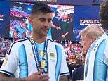 argentina-and-tottenham-defender-cristian-romero-snubs-donald-trump-after-collecting-world-cup-runners-up-medal
