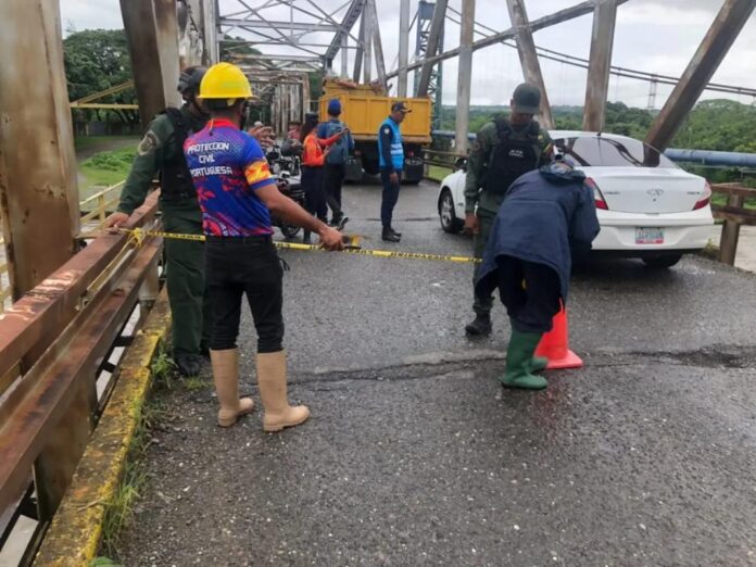 proteccion-civil-confirmo-el-deterioro-de-la-estructura-en-el-puente-sobre-el-rio-guanare
