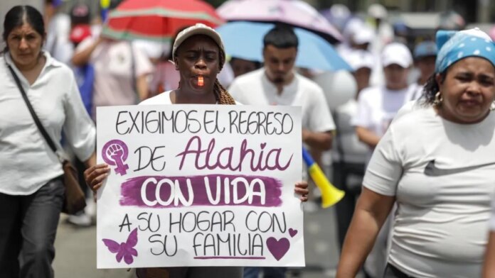 familiares-y-amigos-de-maria-camila-potosi-marcharon-en-cali-exigiendo-el-regreso-de-la-bebe-de-la-joven-de-20-anos-que-fue-hallada-sin-vida.