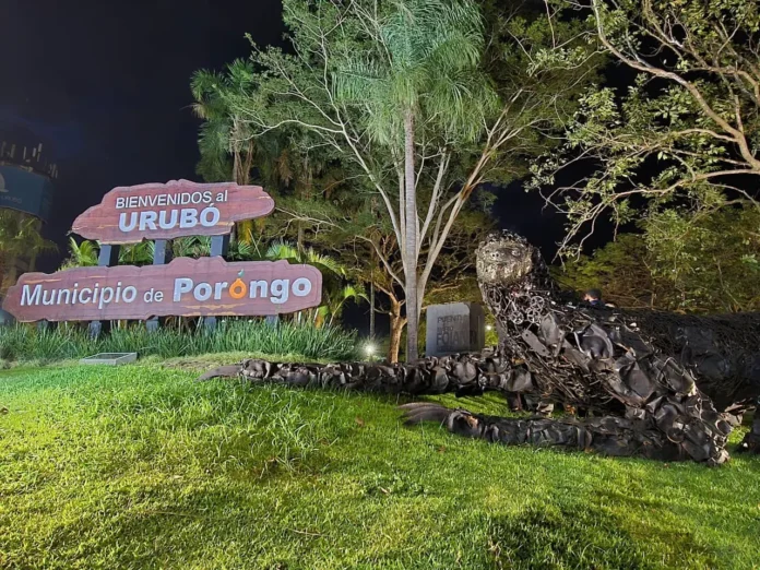 porongo:-colocan-escultura-«guardianes-del-bosque-urubo»