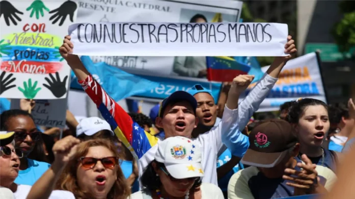 los-venezolanos-marcharon-para-exigir-elecciones-libres