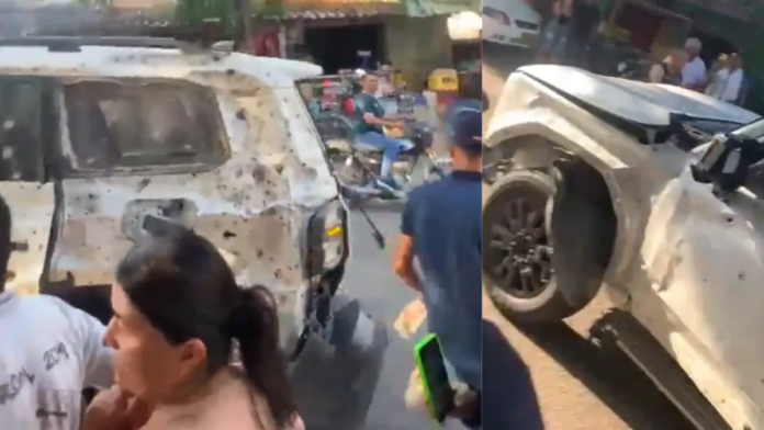 camioneta-oficial-de-la-policia-fue-blanco-de-atentado-con-explosivo-en-zona-rural-de-cucuta;-comandante-y-patrullero-salieron-ilesos