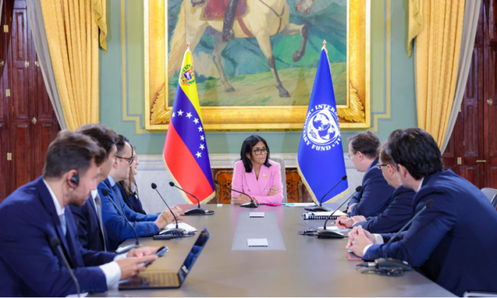 delcy-rodriguez-aborda-con-el-fmi-el-uso-de-recursos-para-la-reconstruccion