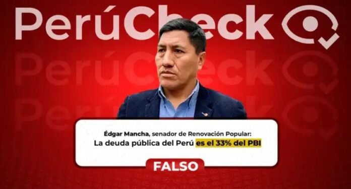 perucheck:-edgar-mancha,-tercer-vicepresidente-del-senado,-no-acerto-con-la-deuda-publica-del-peru